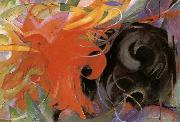 Franz Marc Fighting forms oil painting